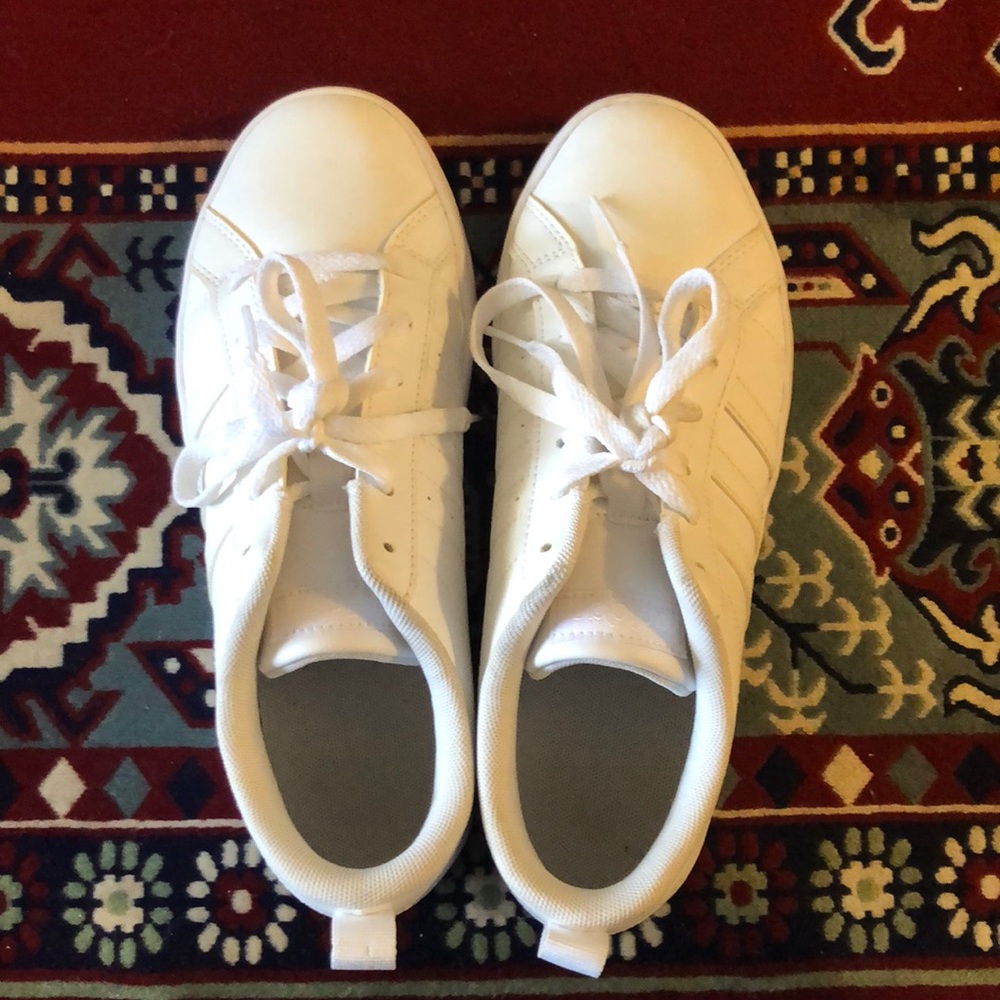 White adidas sneakers